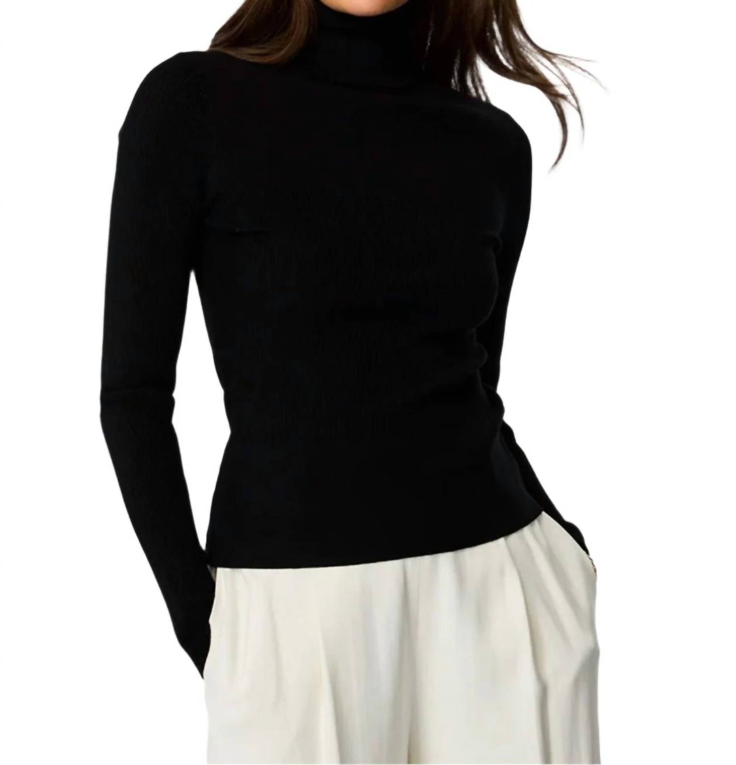 Toccin - Valeria Rib Knit Turtleneck Sweater