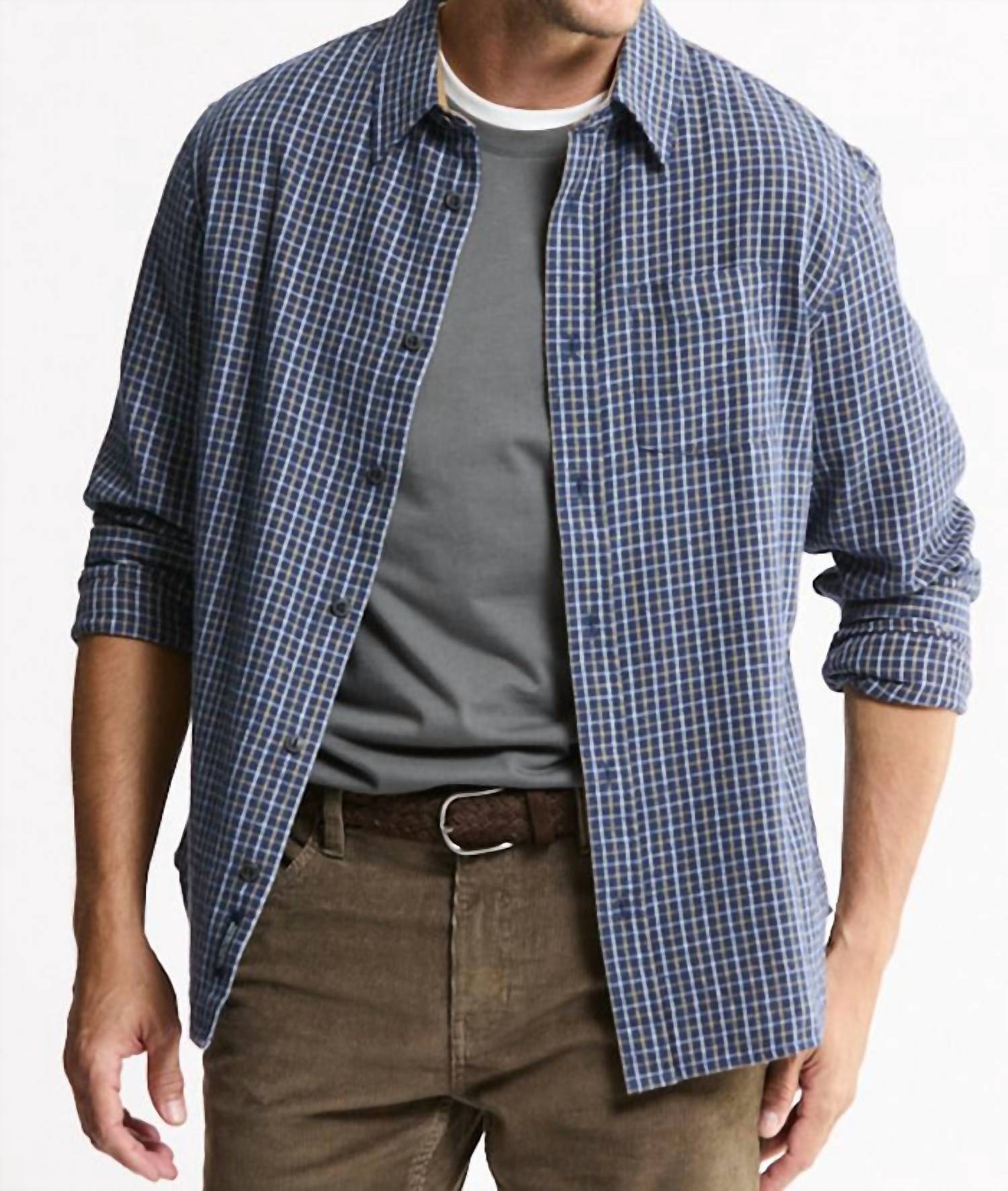 Jachs New York - Manor Twill Button-Up Flannel Shirt