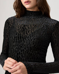 Paige Ursula Long Sleeve Top in black - women's blouse - view 5