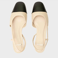 Carrano Women's Elena Sling Back Flats in off white - women's flats - alternate view