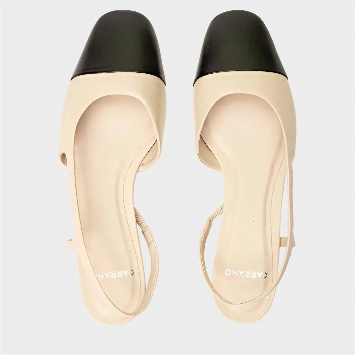 Carrano Women's Elena Sling Back Flats in off white - women's flats - alternate view