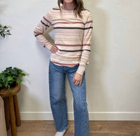 Thread & Supply Stacy Solid Everyday Top in autumn stripe - women's long sleeve top - view 8