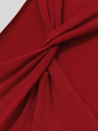 Reiss Vivienne Cut Out Knitted Dress in red - women's dress - view 4
