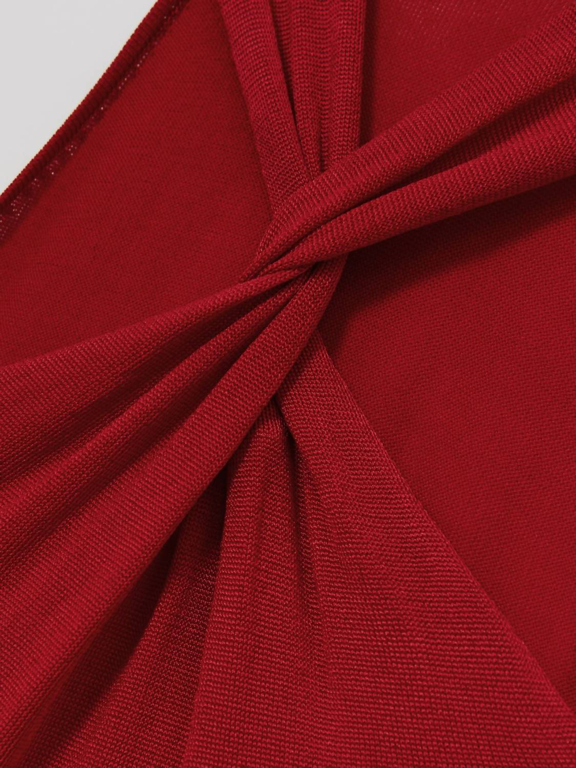 Reiss Vivienne Cut Out Knitted Dress in red - women's dress - view 4