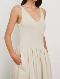 Rails Franca Dress in ivory - women's dress - alternate view