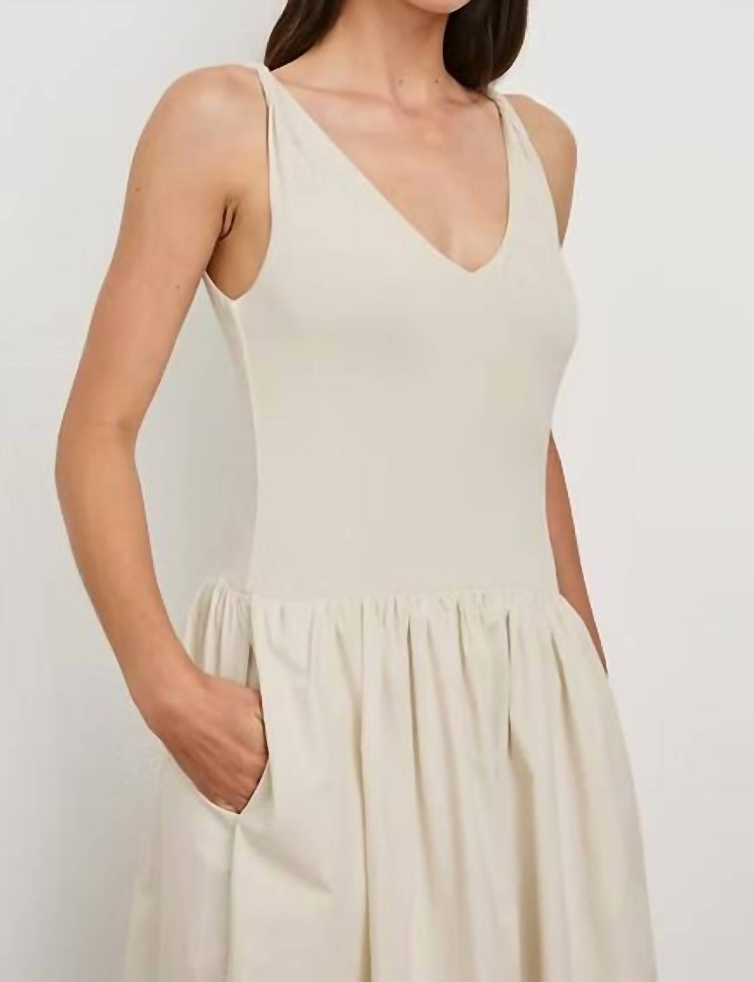 Rails Franca Dress in ivory - women's dress - alternate view