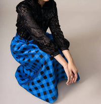 EMILY LOVELOCK Daisy Blouse in black - women's blouse - alternate view
