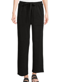 Lilla P Knit Drawstring Pants in black - women's pants