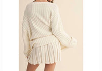 Klesis - Pleated Sweater Skirt