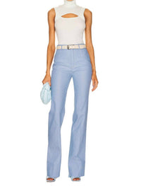 Rosetta Getty - Sleevless Cutout Turtleneck Top