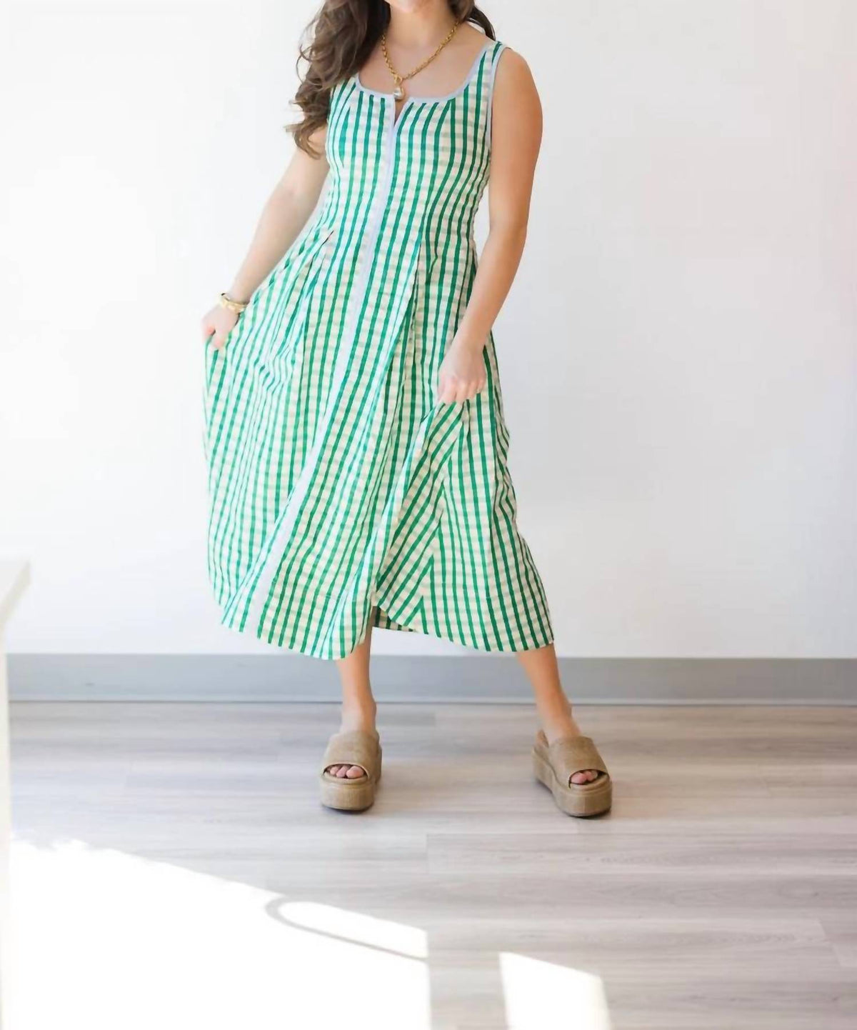 Thml - Women's Lila Gingham Pattern Dress