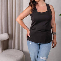 Paparazzi - Jersey Square Neck Tank Top