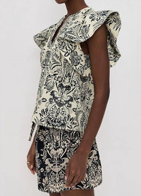Ulla Johnson - Severine Flutter Sleeve Top