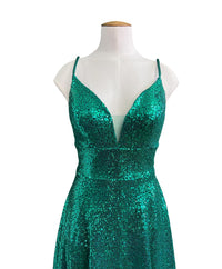 Amarra - A-line Sequin Prom Gown