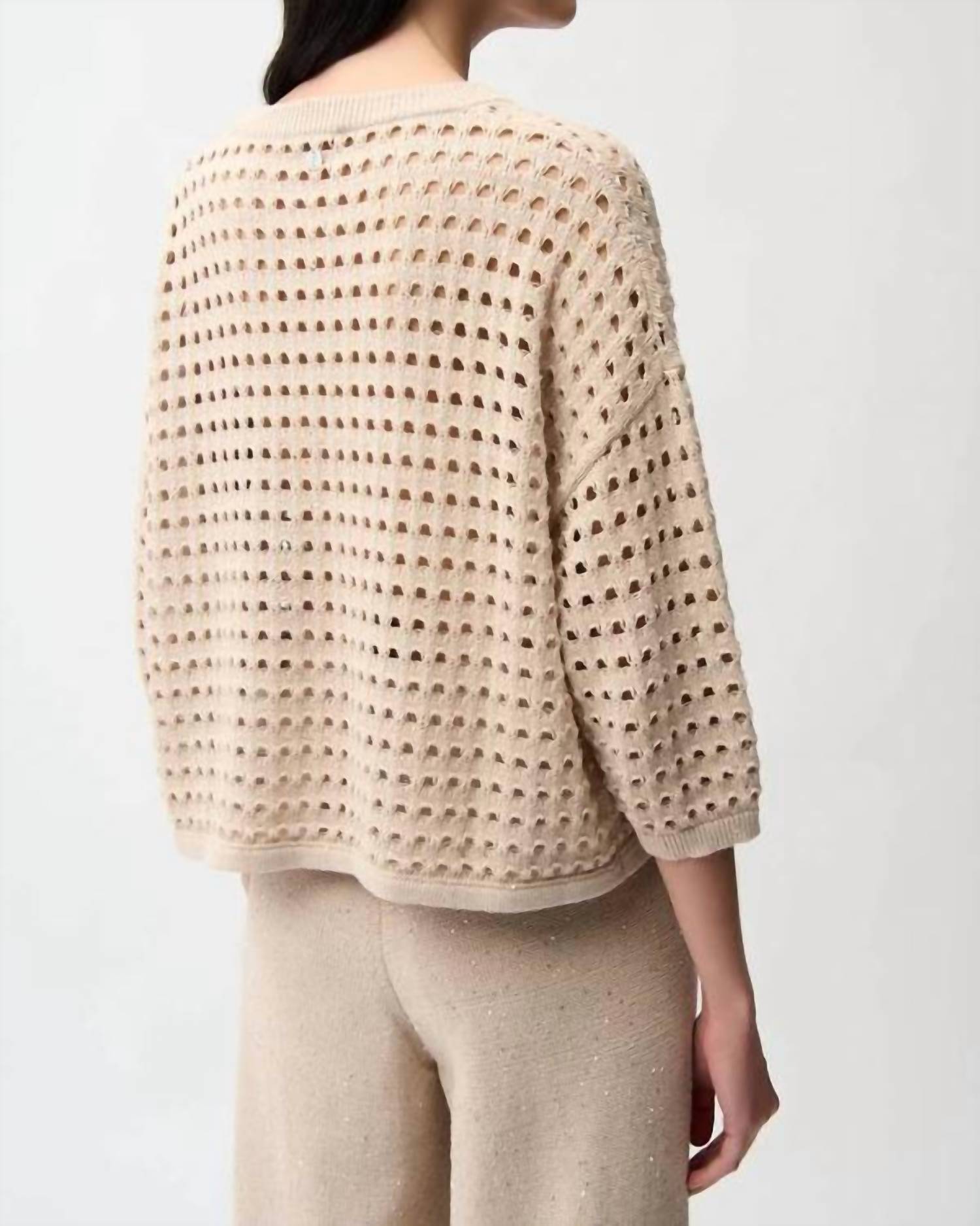 Joseph Ribkoff - Open-Stitch Boxy Sweater