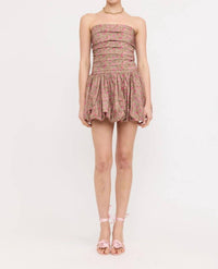 Sofie the Label Carmel Floral Mini Dress in fuchsia - women's dress