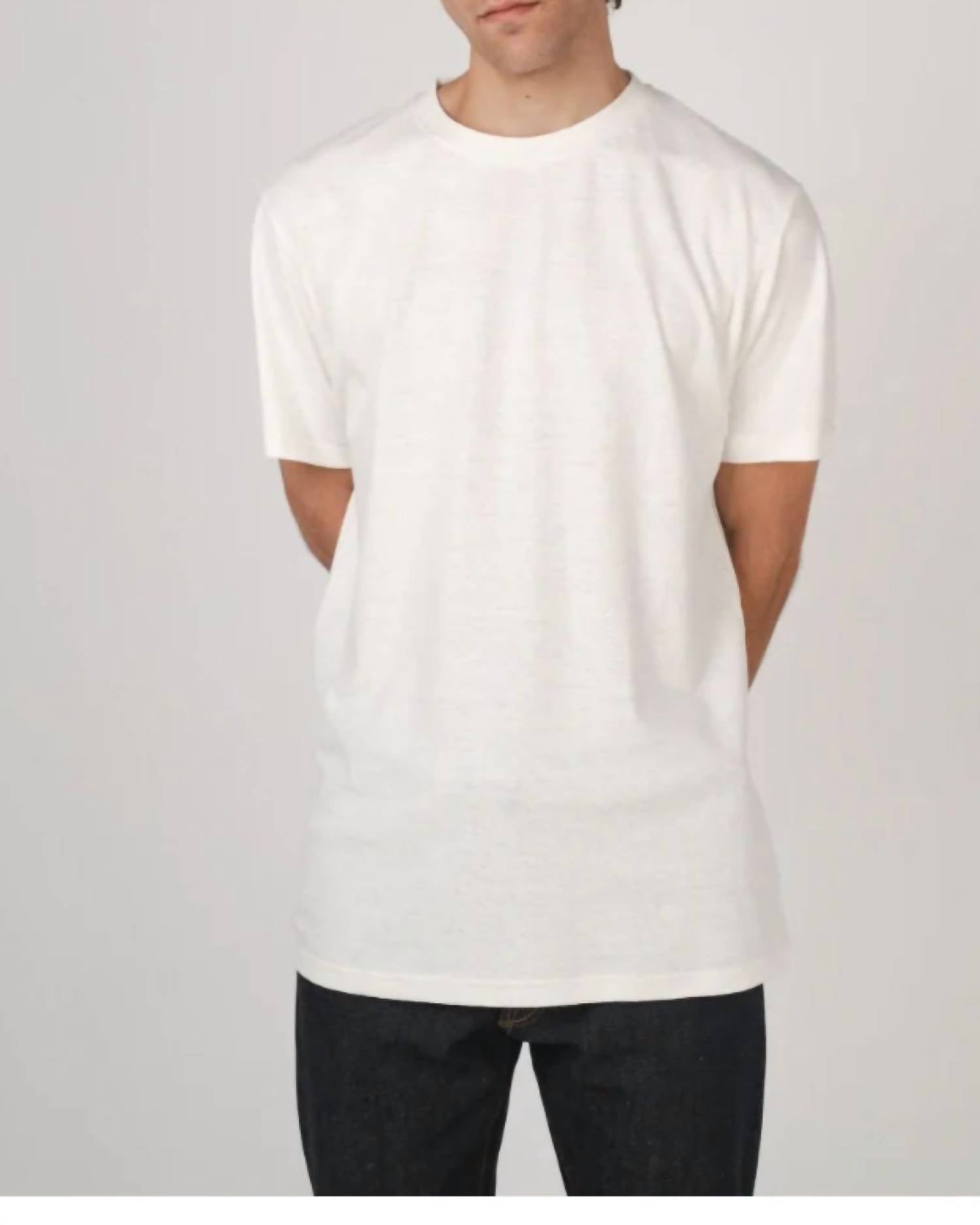 Iron & Resin Organic Hemp Tee in natural - men's t-shirt