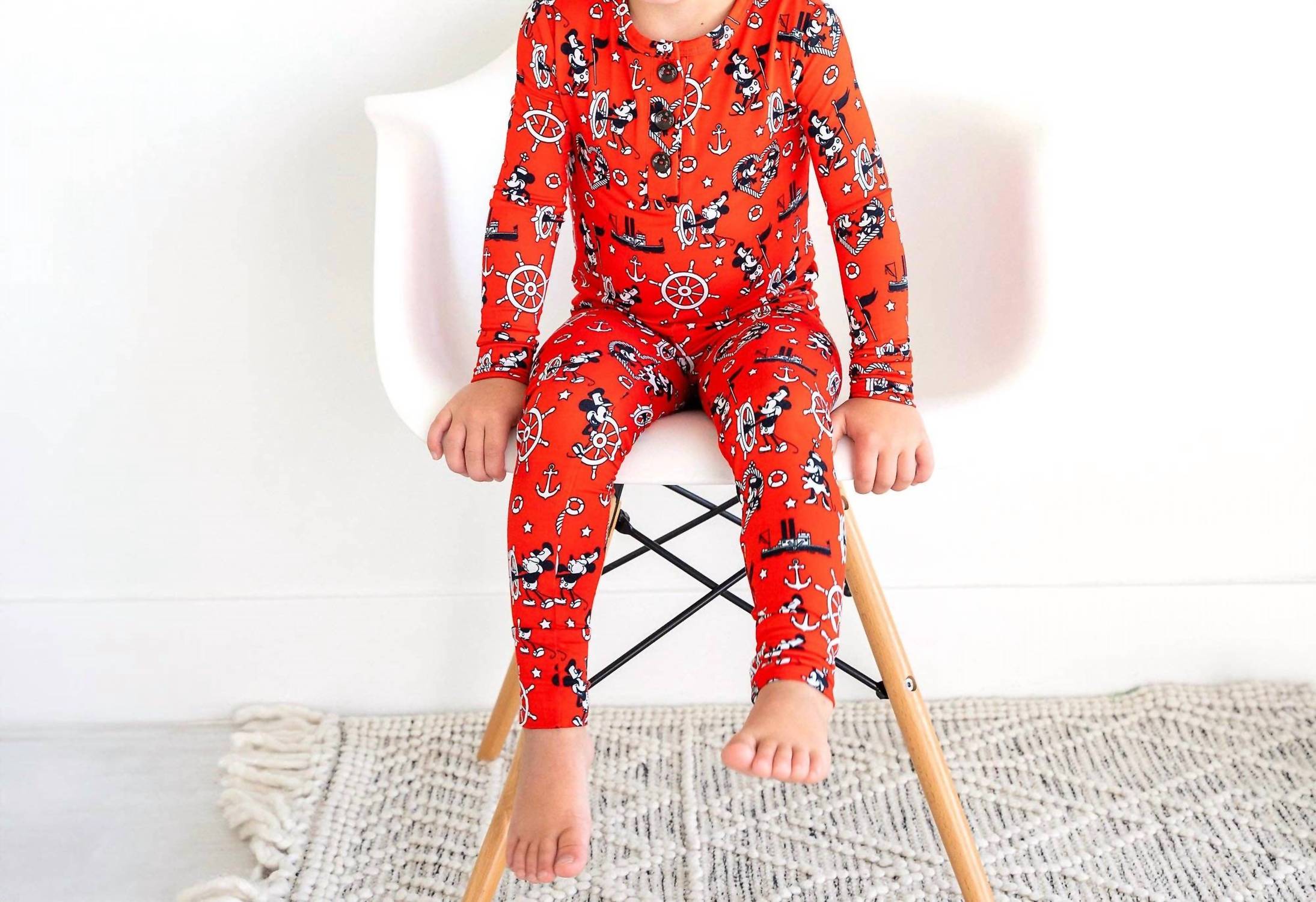 Gigi And Max - Boys Willie Mickey Two Piece Bamboo Loungewear