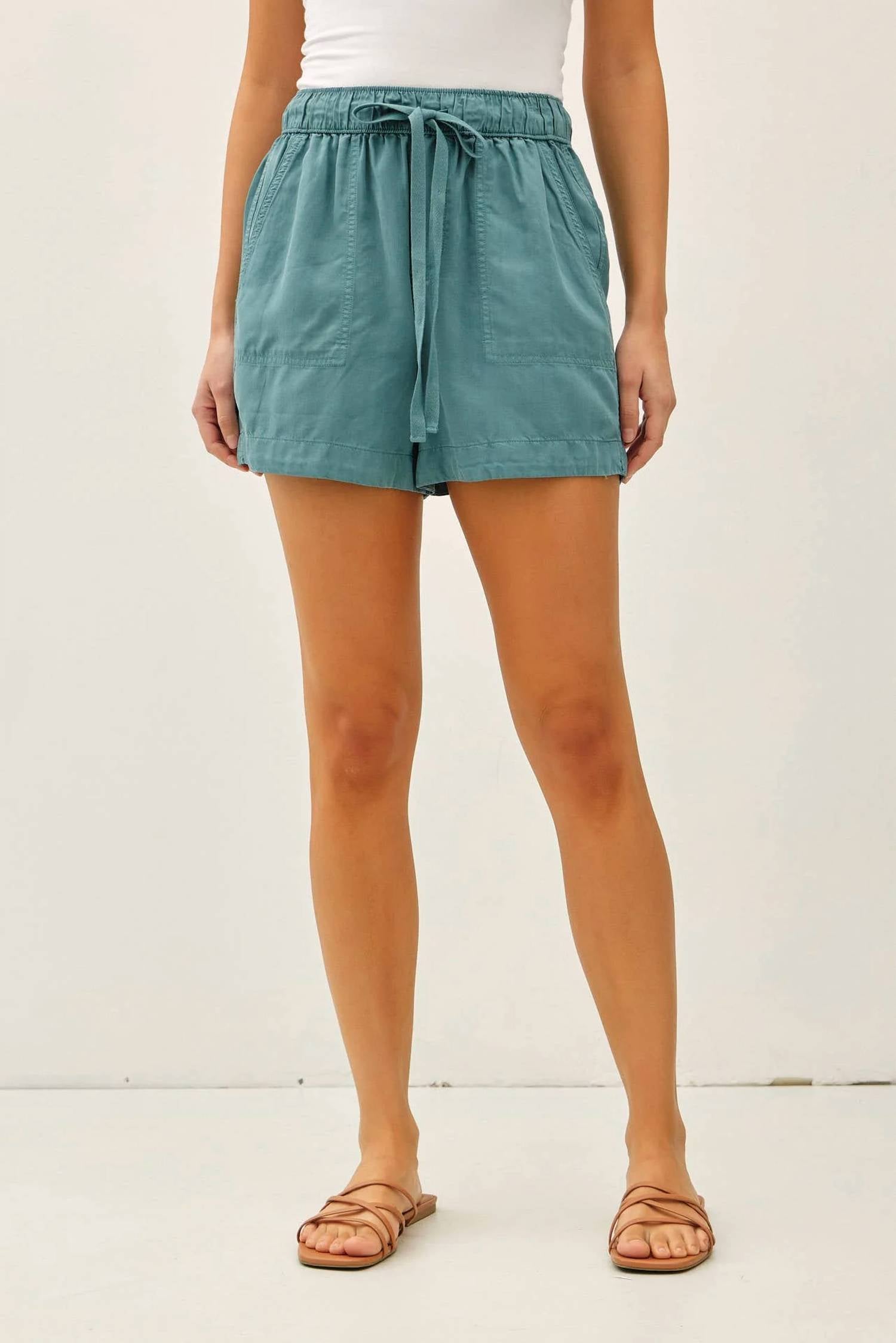 Be Cool - High Rise Tie Shorts