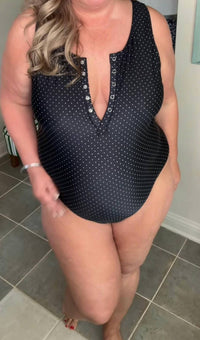 Davi & Dani - Women's Dot One Piece Swimsuit