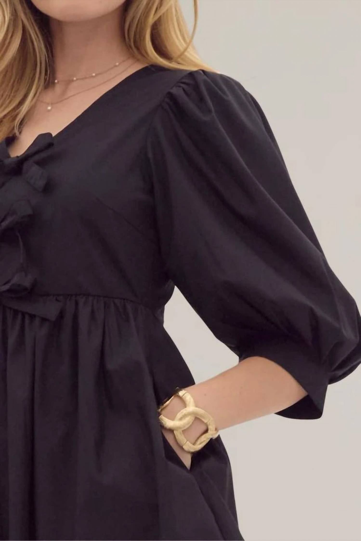 Entro - Bow Front Mini Dress