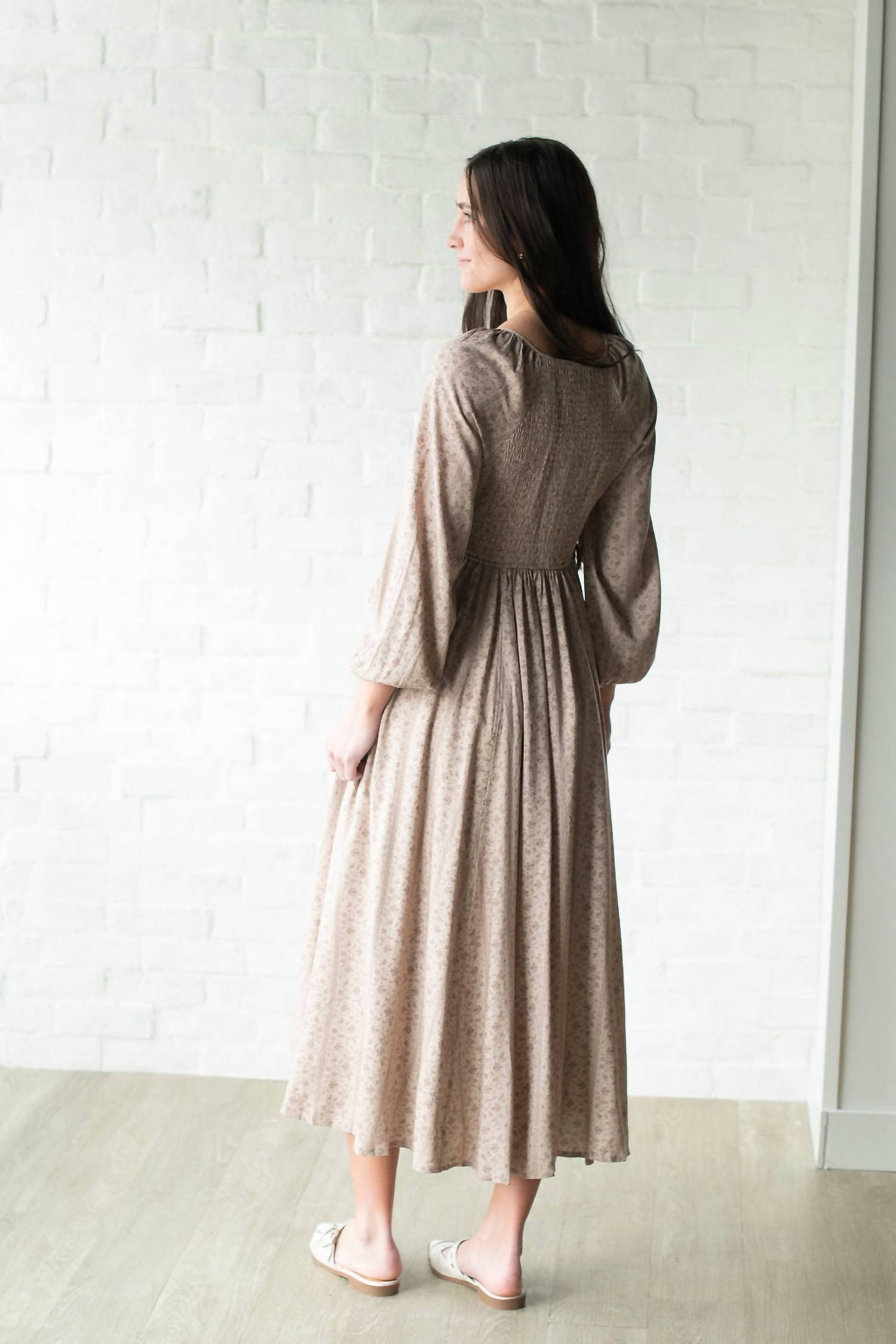 In-Loom - Women's Smocked Midi Dress
