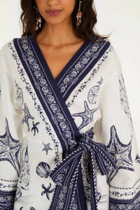 Farm Rio - COAST SCARF MINI DRESS