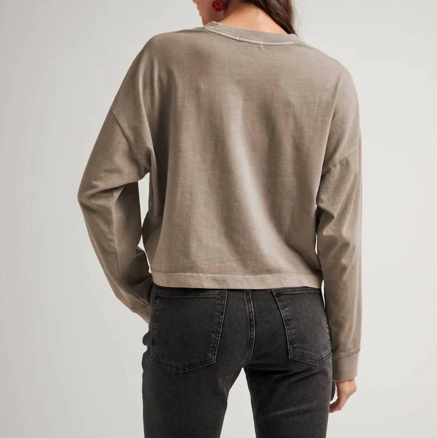 Richer Poorer - Relaxed Cropped Long Sleeve Tee