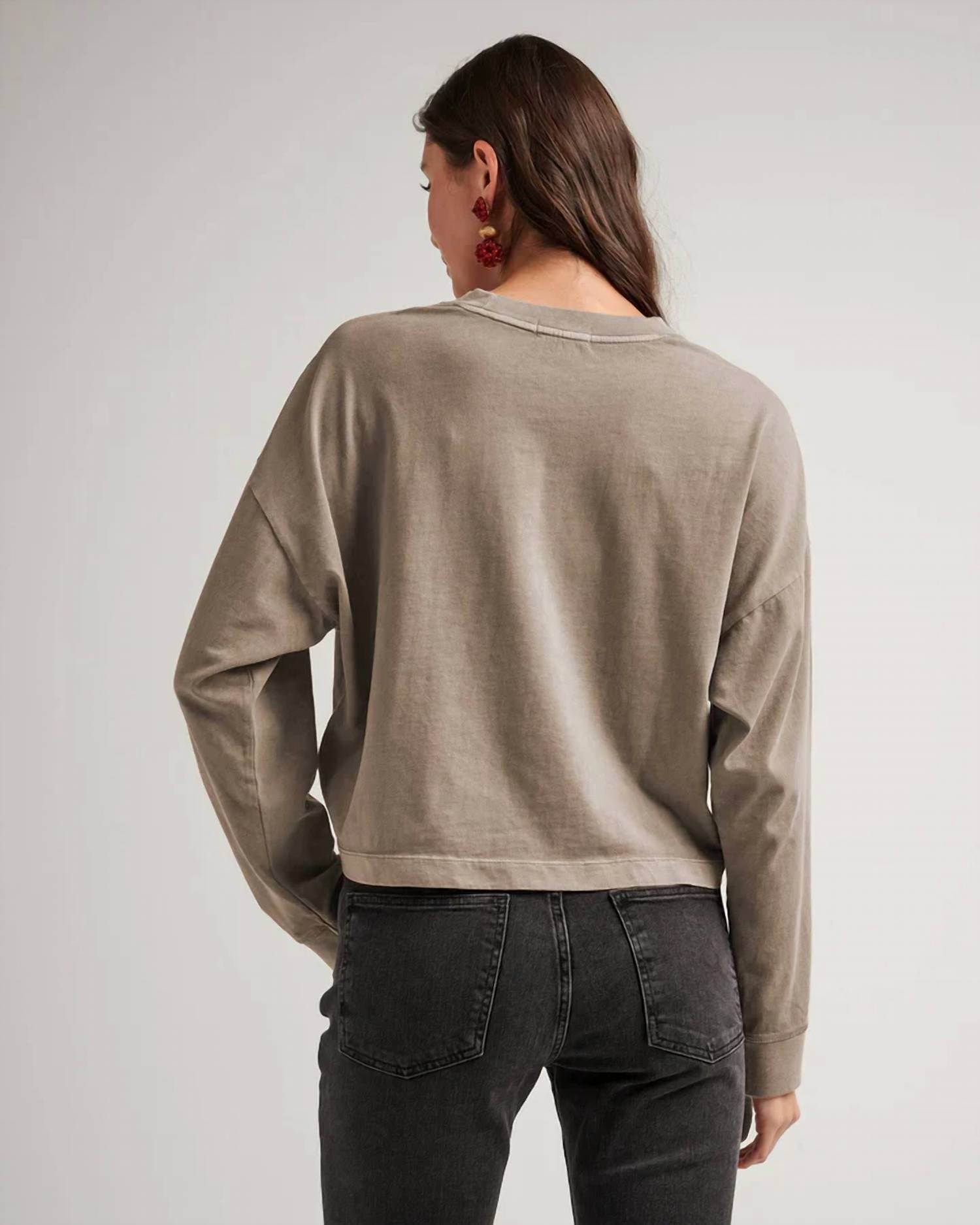 Richer Poorer - Relaxed Cropped Long Sleeve Tee