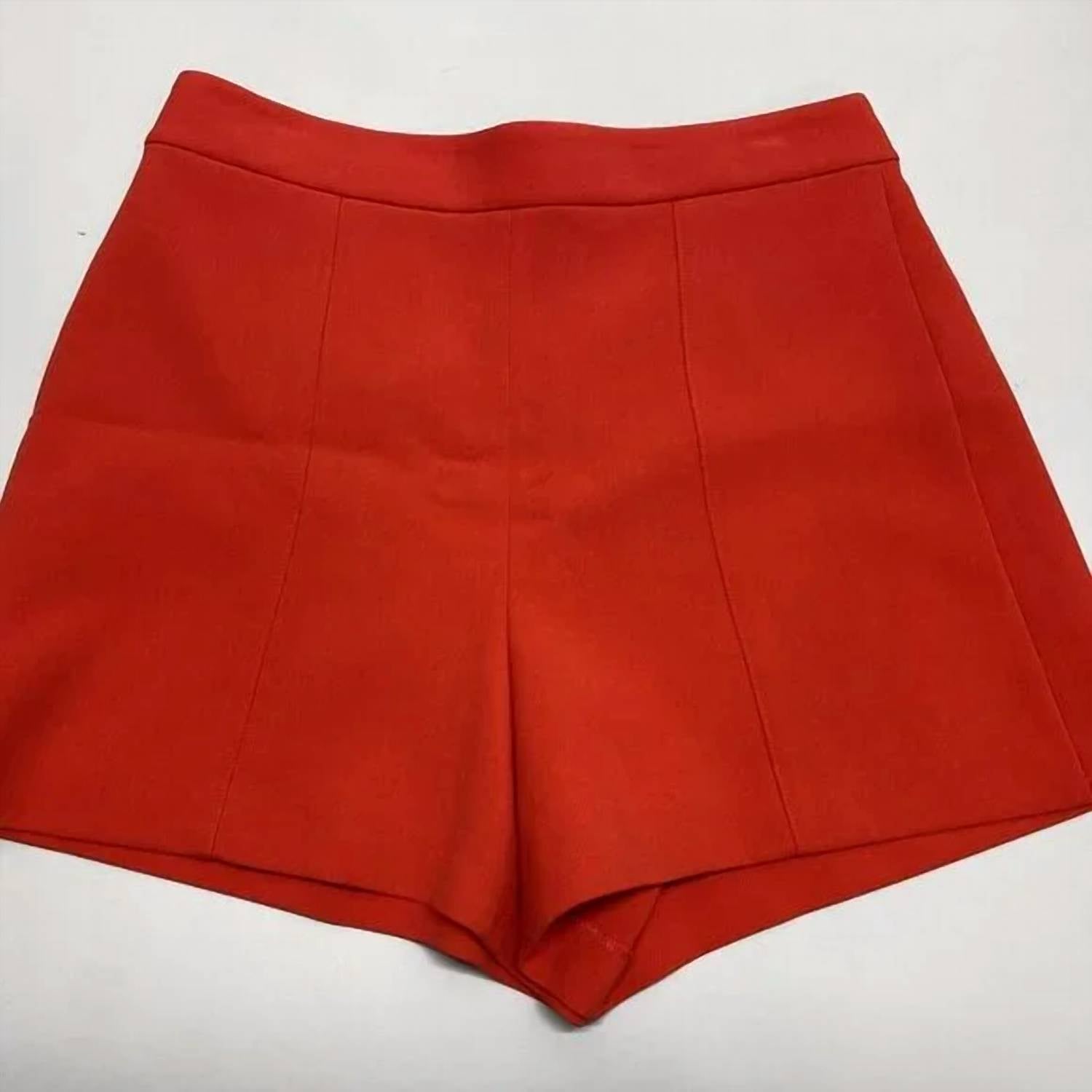 Alice + Olivia - Women's Donald High-waist Back Zip Chino Shorts