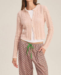 Velvet By Graham & Spencer - Daisy Pointelle Cardigan