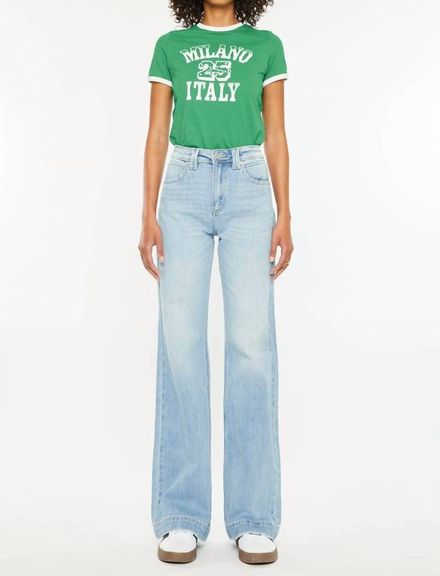 Kancan - Wide Leg Flare Jeans
