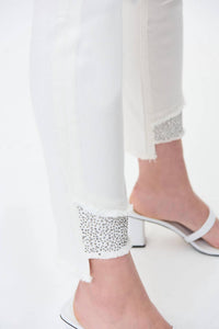 Joseph Ribkoff Embellished Jeans in white - women's jeans - view 4