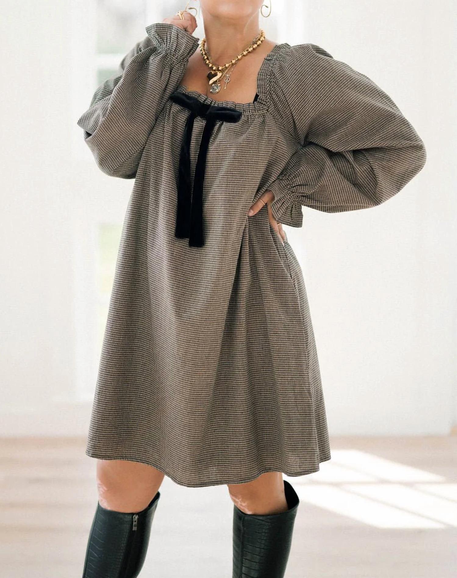 Able - Tiny Plaid Dress