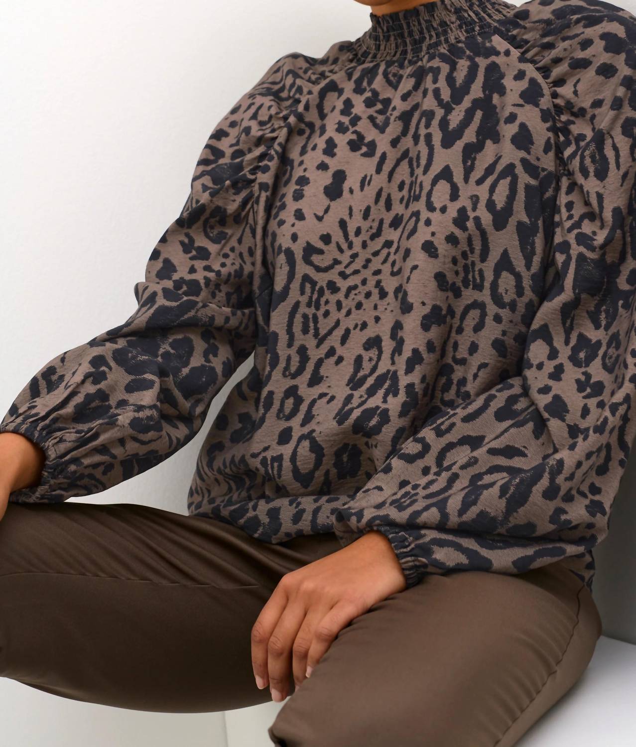 Kaffe - Kajemma Puff Sleeve Print Blouse