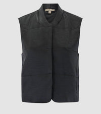 Lilla P - Quilted Satin Vest