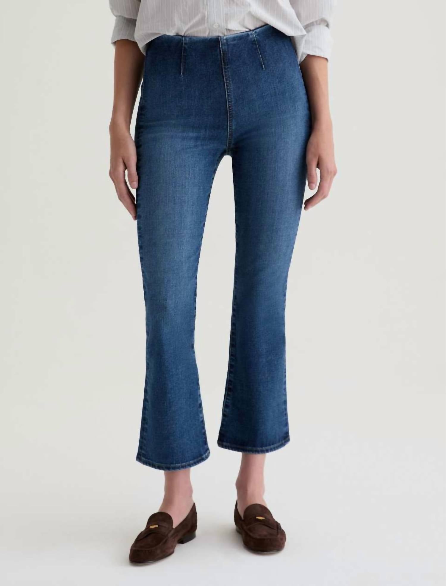 Ag Jeans - Farrah Pull On Boot Crop Jeans