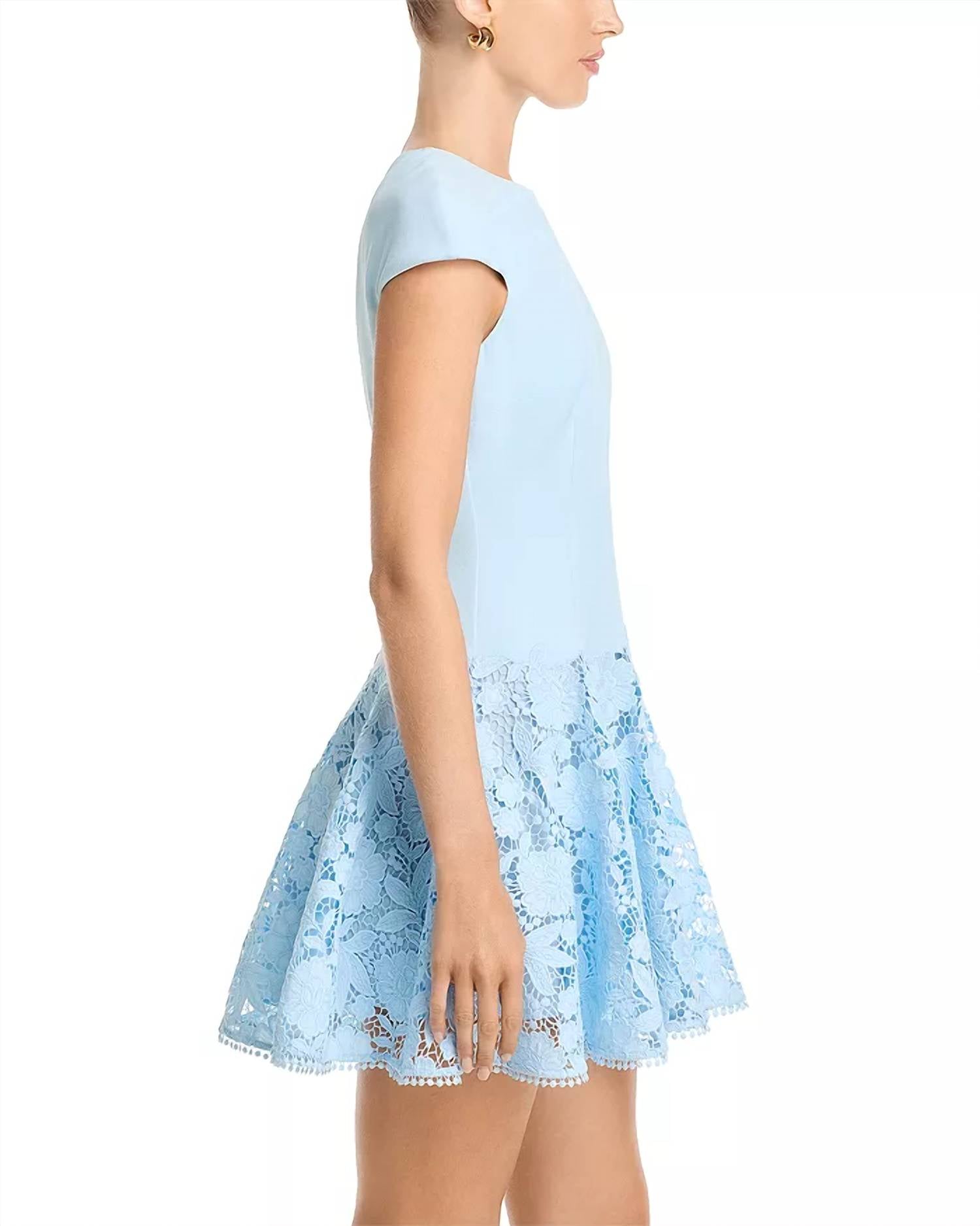 Self-Portrait - Crepe Lace Dress