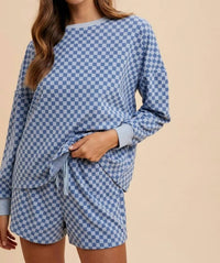 Anniewear - Coastal Check Lounge Set