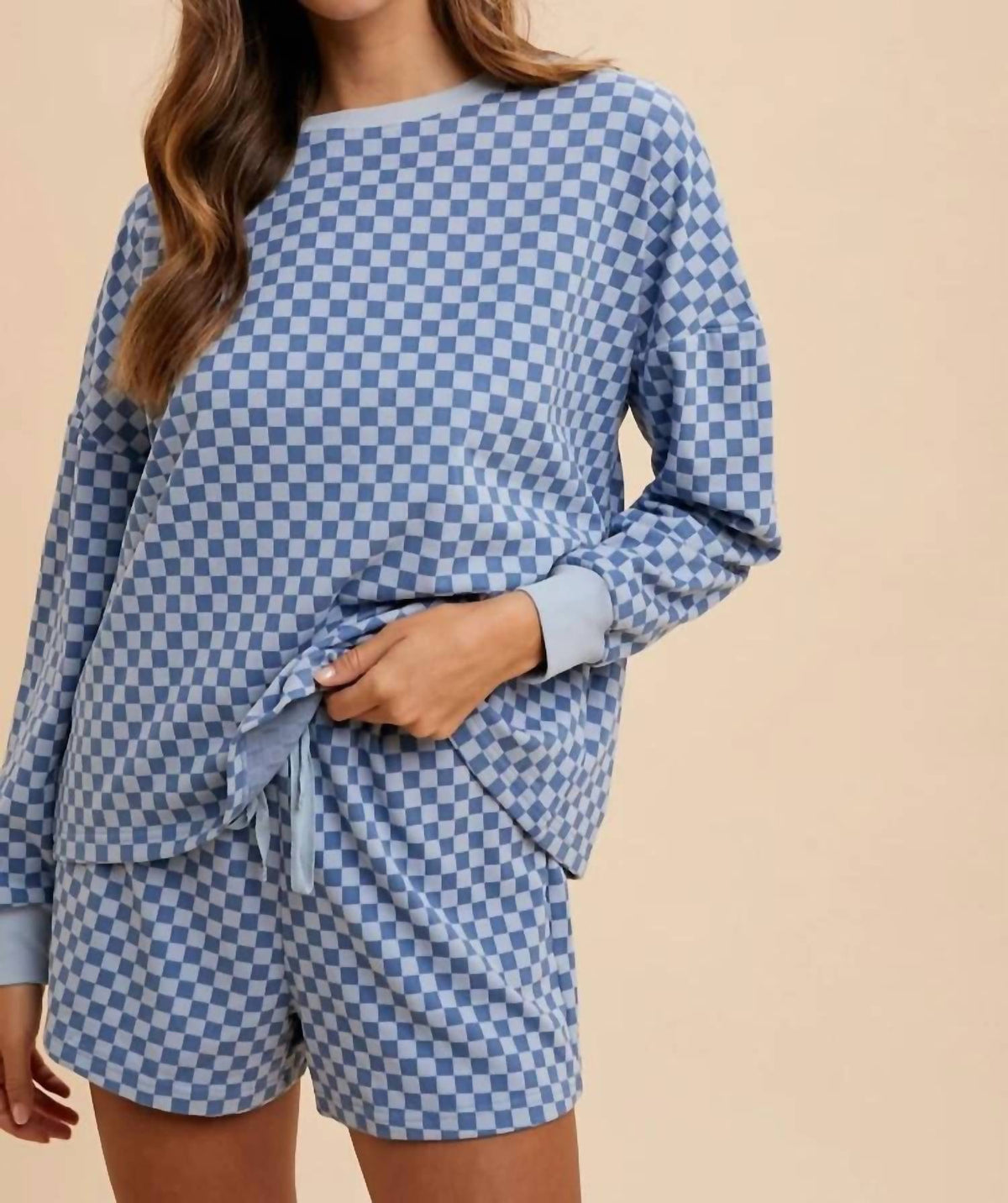 Anniewear - Coastal Check Lounge Set