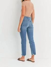 Just Black Denim - High Rise Straight Jeans
