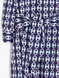 Vilagallo - Women's Link Print Shirt Dress