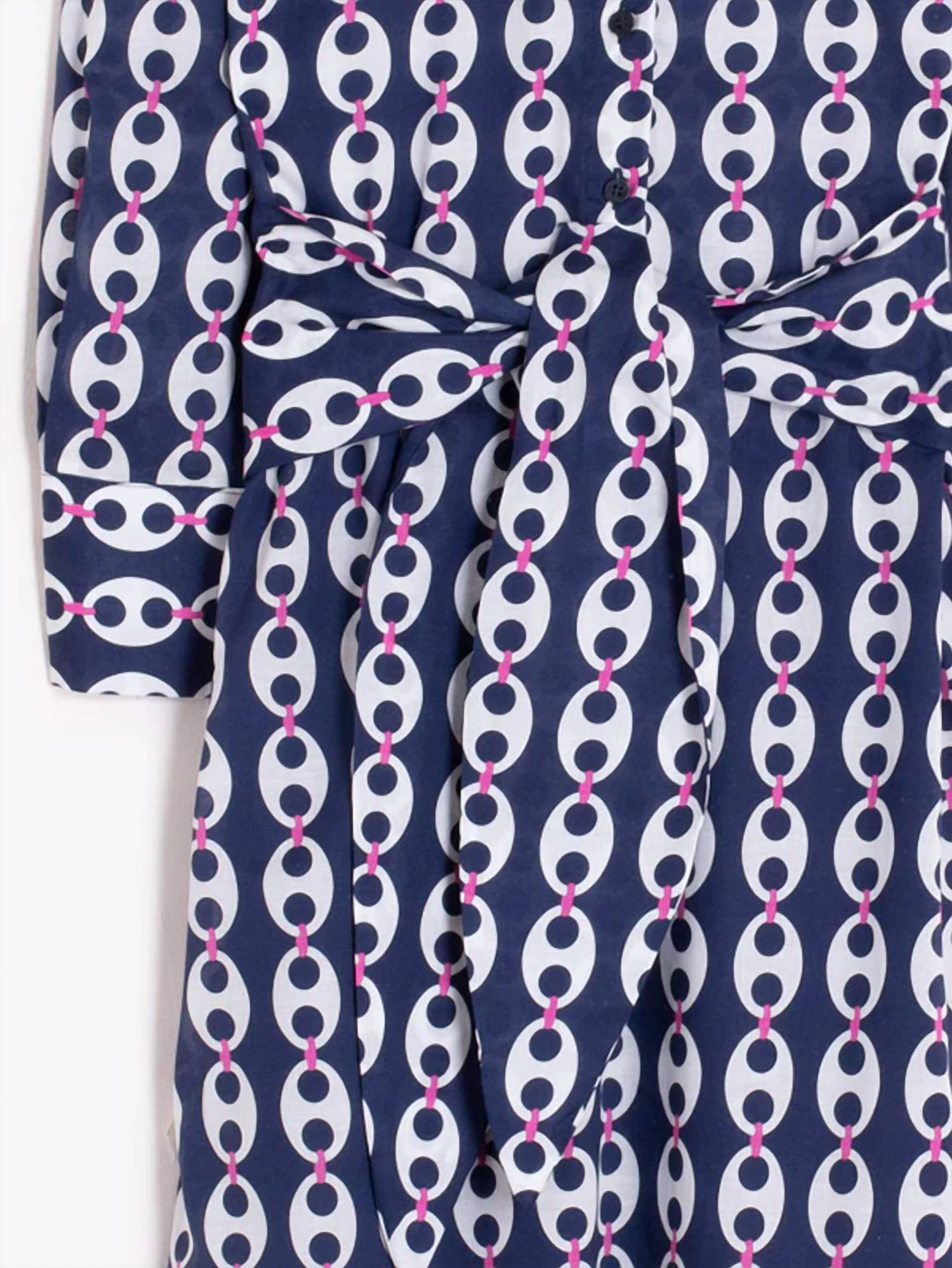 Vilagallo - Women's Link Print Shirt Dress