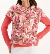 Tyler Boe - Shelly Tucci Print Cap Sleeve Vestie
