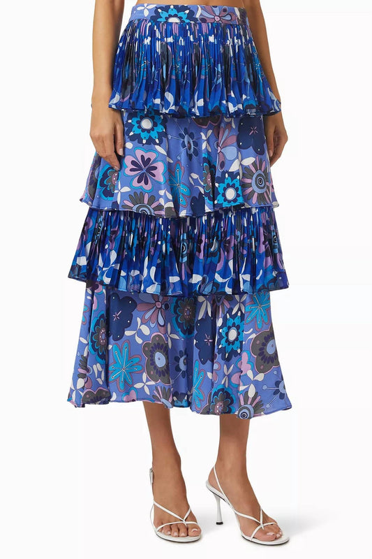 Celia B - Agung Printed Midi Skirt