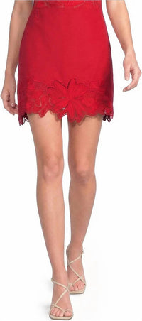 Lucy Paris - Women's Lina Eyelet Mini Skirt
