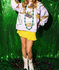 Queen Of Sparkles - Mardi Gras Icon Sweatshirt
