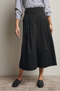 Forte - Pleated A-Line Midi Skirt