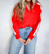 The Greii - Jenna Double Heart Trim Pullover