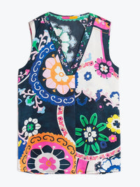 Vilagallo - Orianna Suzani Print Blouse